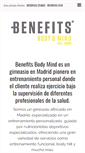 Mobile Screenshot of benefitsbodymind.com